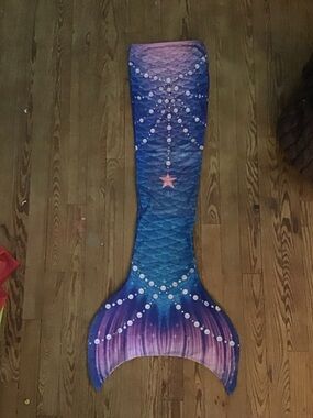 Kids Mermaid Tail Costume - Blue Purple